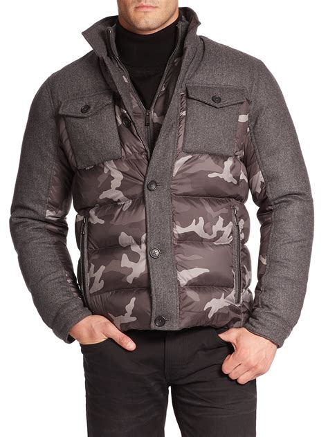 michael kors puffer jacket ice grey|michael kors puffer jackets men's.